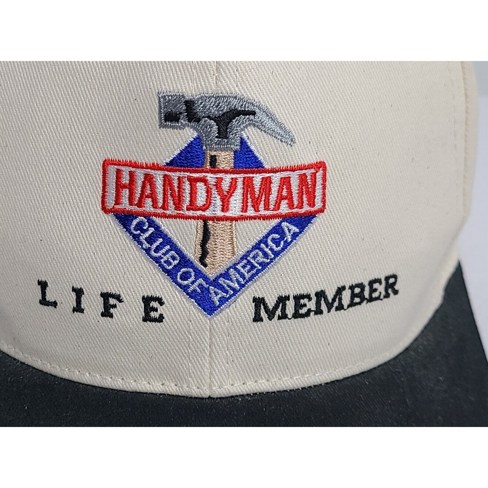 Vintage Handyman Club of America Baseball Ball Hat Cap Snap Back Trucker Farm - Picture 2 of 7